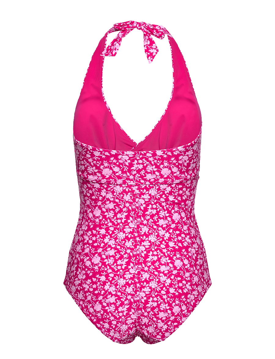 Abecita - HAITI HALTERNECK SWIMSUIT Pink crush - trikood - pink lady - 2