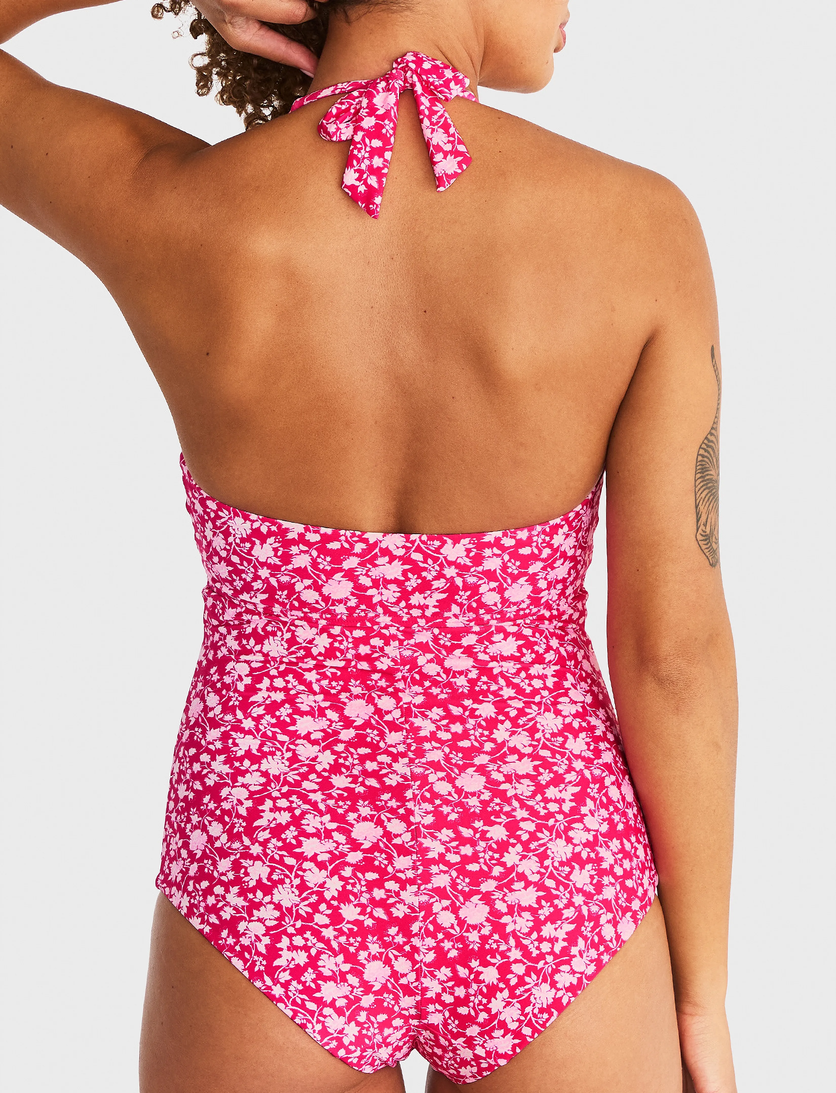 Abecita - HAITI HALTERNECK SWIMSUIT Pink crush - trikood - pink lady - 4