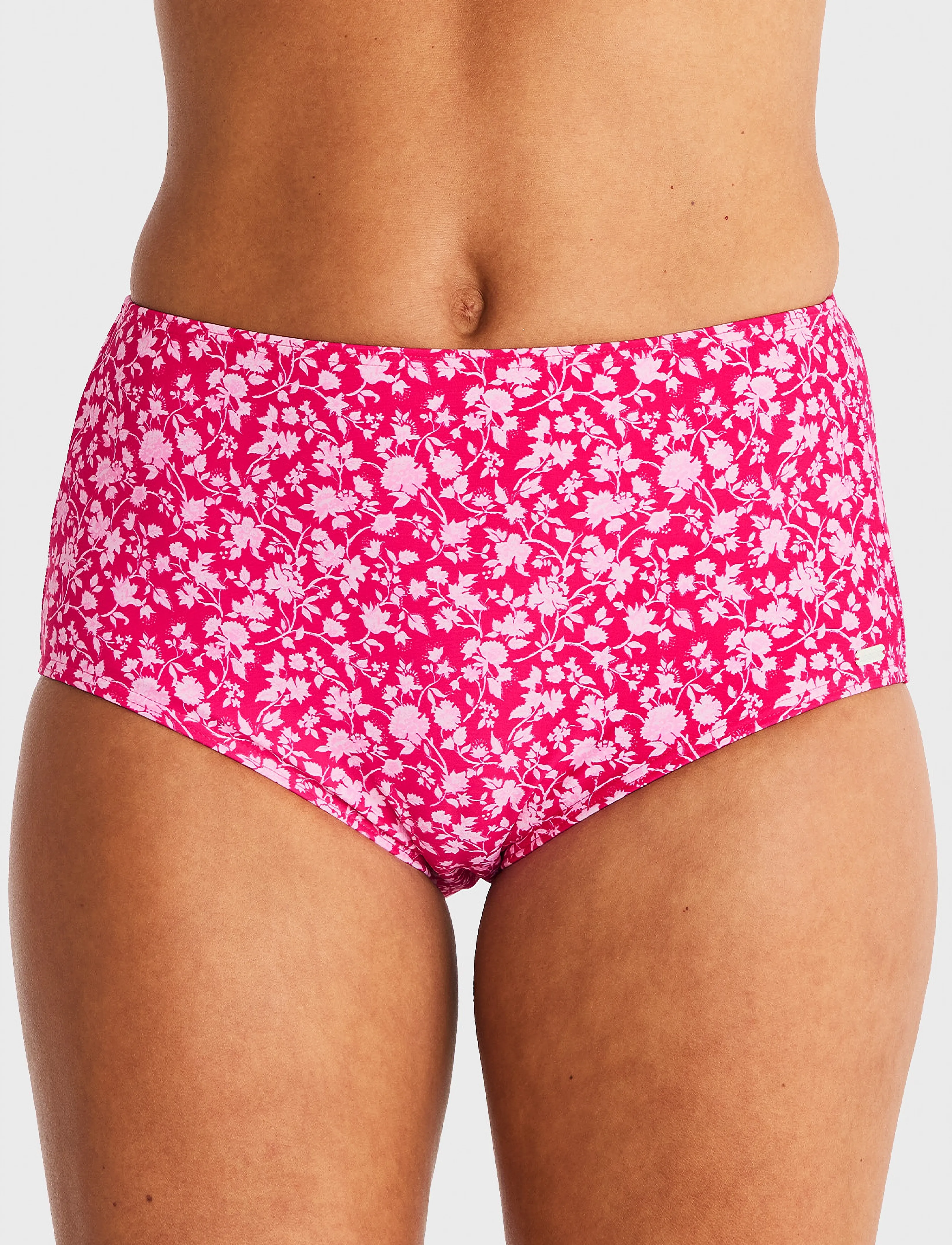Abecita Portofino High Waist Bikini Briefs, 48, Pink, Bikinitrusser > Bikinier Med Høj Talje, Dame