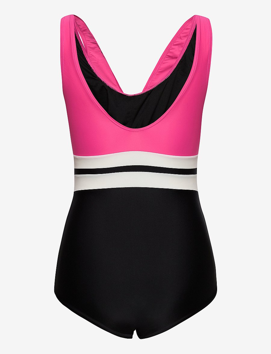 Abecita - PIQUANT SWIMSUIT - baddräkter - black/cerise - 1