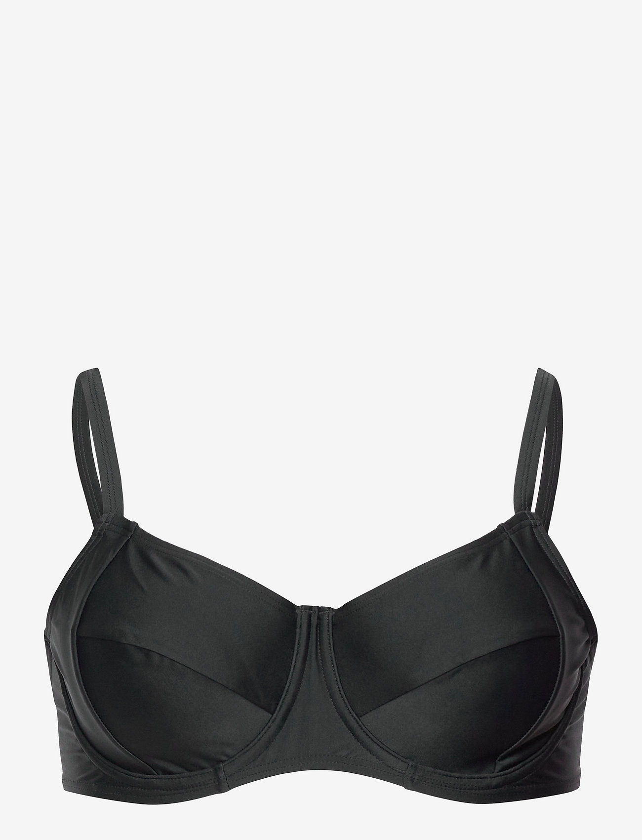 Abecita - Alanya Wire Bra - bikini augšiņa ar lencēm - black - 0