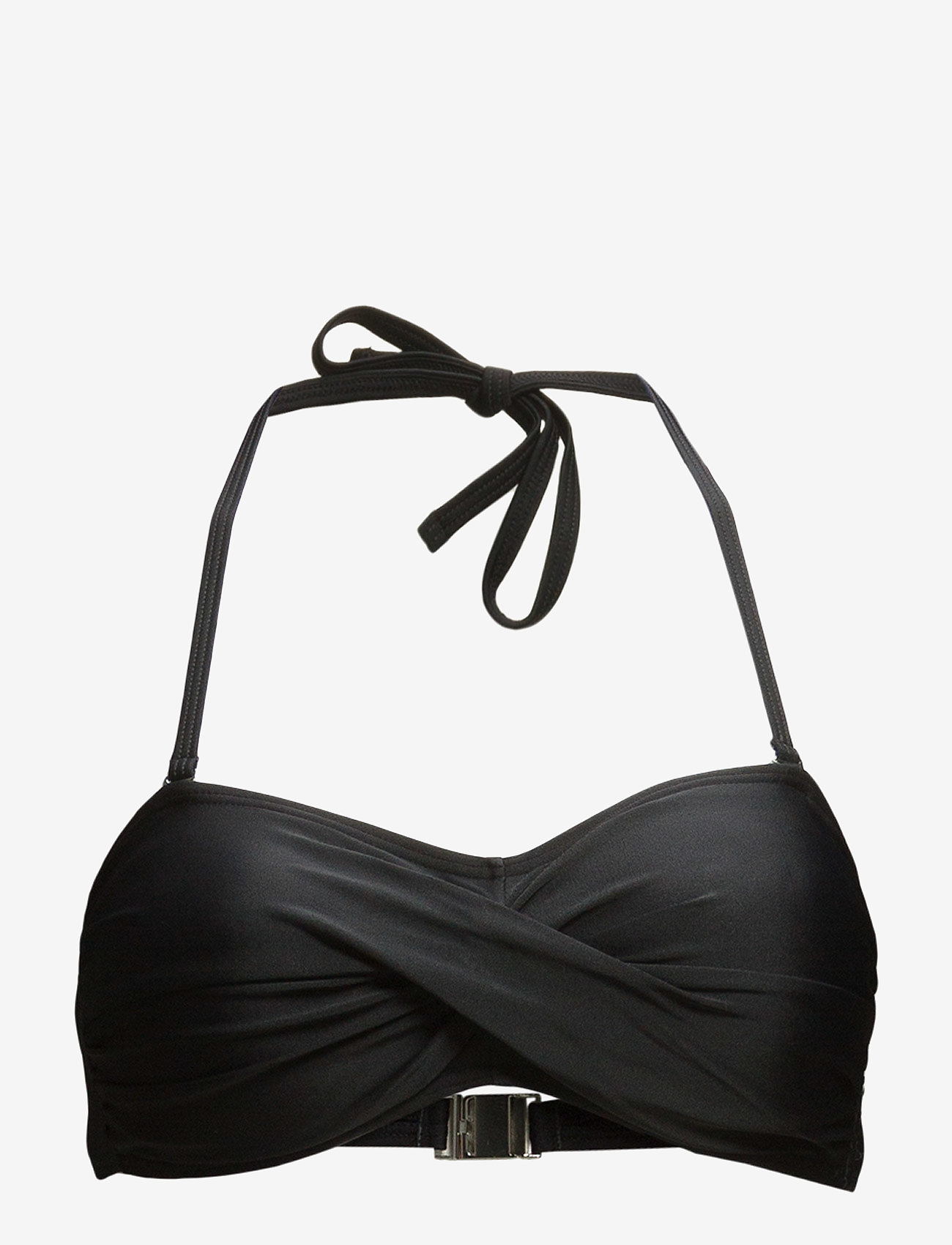 Abecita - Alanya, twisted bandeau - bandeau-bikini-oberteile - black 020 - 0