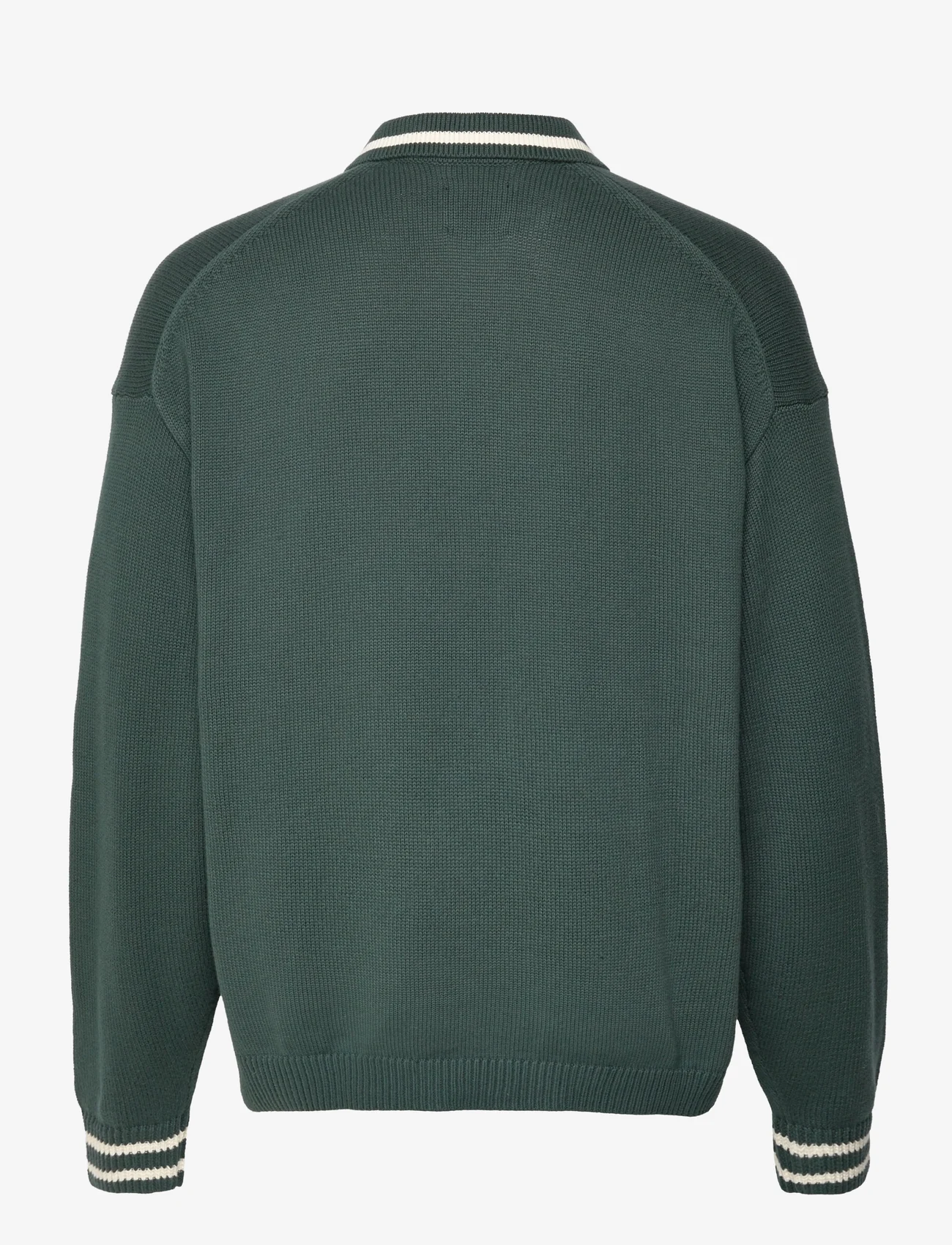 Abercrombie & Fitch - ANF MENS SWEATERS - long-sleeved polos - green - 1