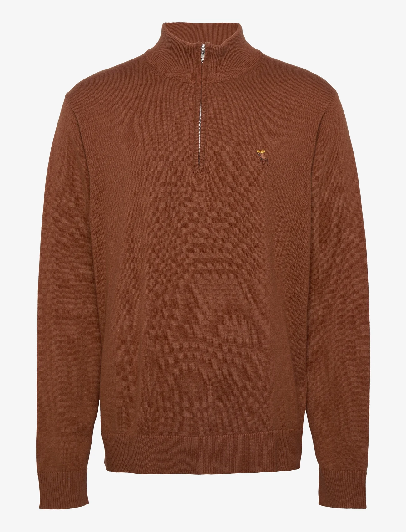 Abercrombie & Fitch - ANF MENS SWEATERS - perusneuleet - brown - 0