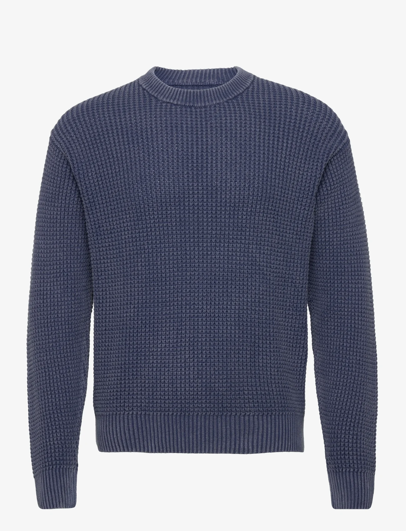 Abercrombie & Fitch - ANF MENS SWEATERS - basic knitwear - navy - 0