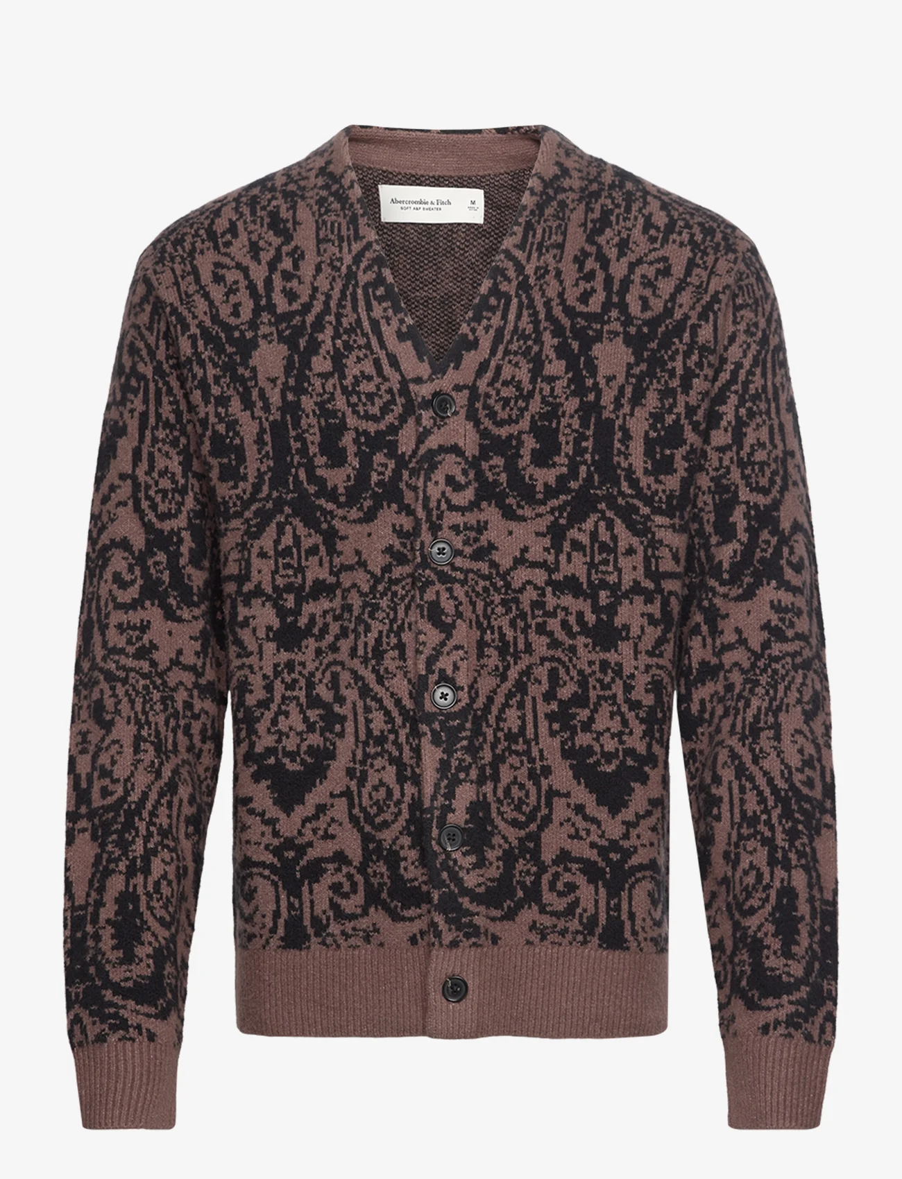 Abercrombie & Fitch - ANF MENS SWEATERS - cardigan - brown pattern - 0