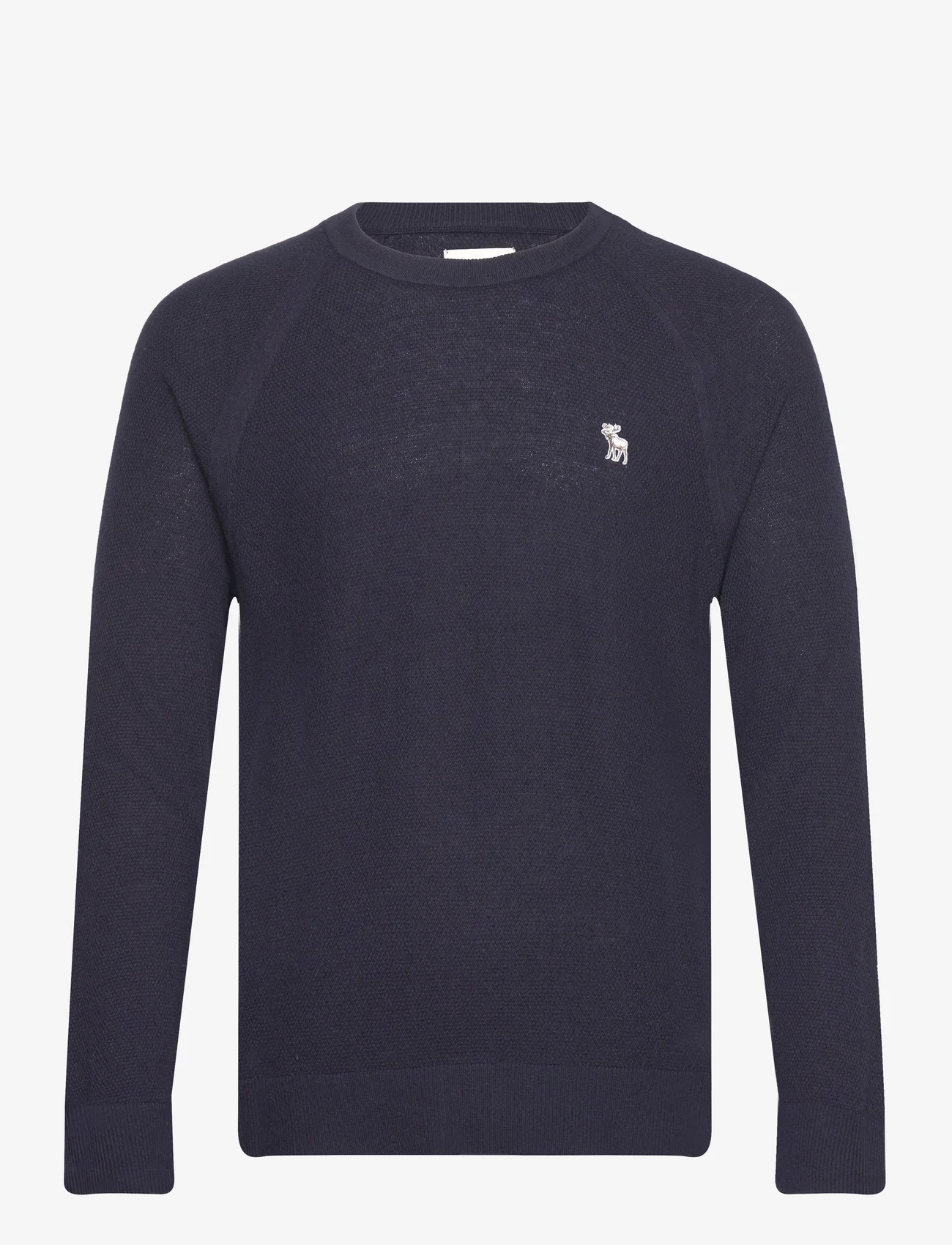 Abercrombie & Fitch - ANF MENS SWEATERS - rundhalsad - neat navy - 0