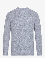 ANF MENS SWEATERS - BLUE MARL