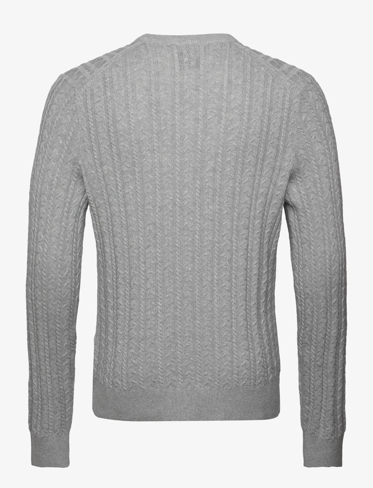 Abercrombie & Fitch - ANF MENS SWEATERS - megztinis su apvalios formos apykakle - light gray heather - 1