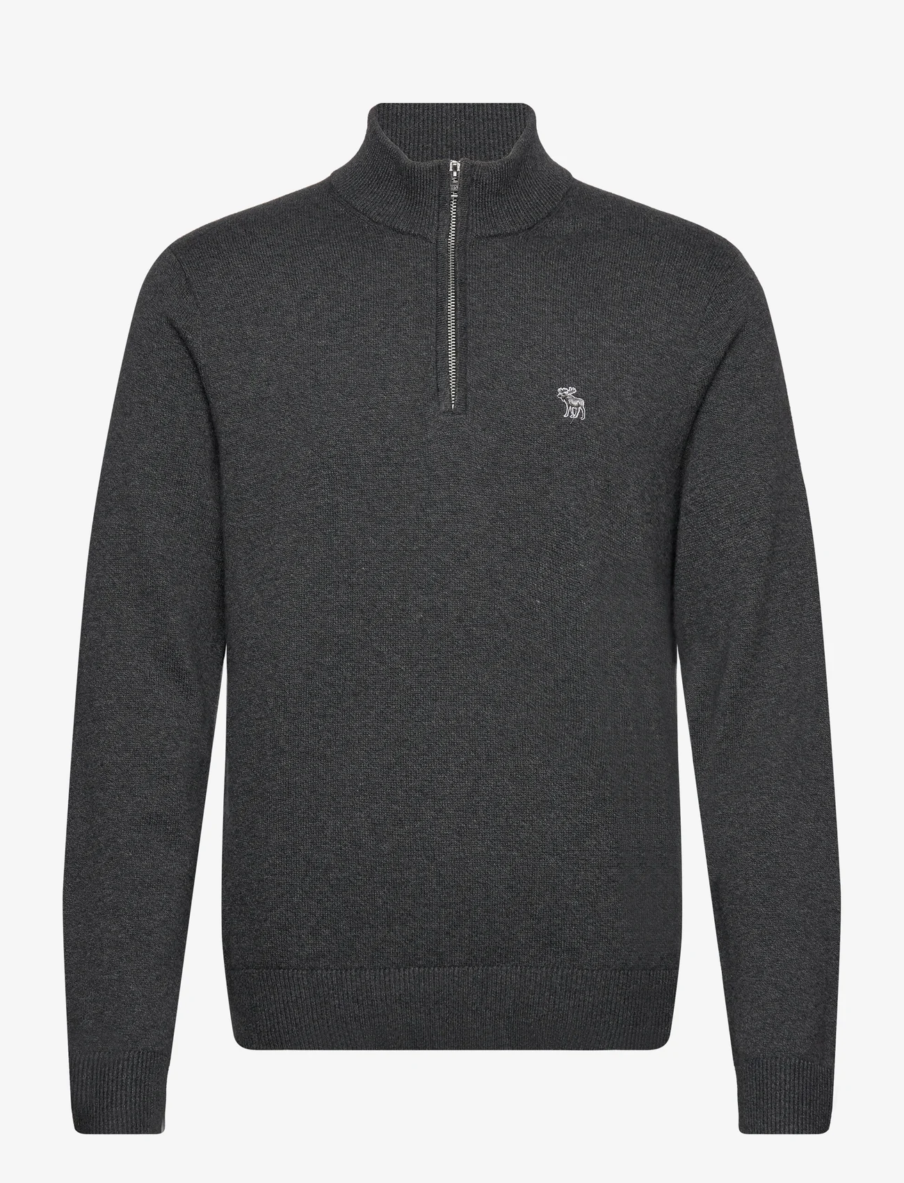 Abercrombie & Fitch - ANF MENS SWEATERS - swetry zapinane do połowy - charcoal marl - 0