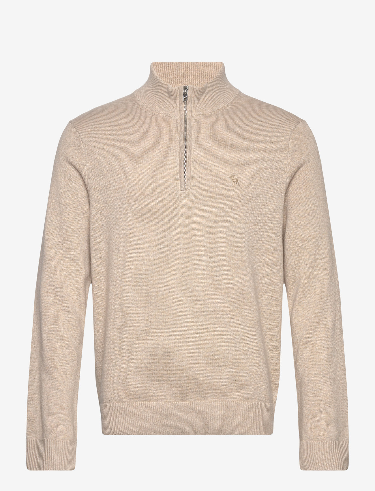 Abercrombie & Fitch - ANF MENS SWEATERS - oatmeal heather - 0