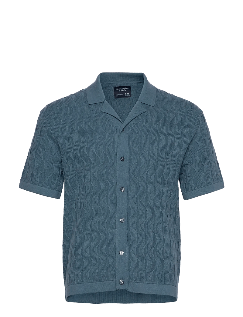 Abercrombie & Fitch - ANF MENS SWEATERS - koftor - aegean blue - 0