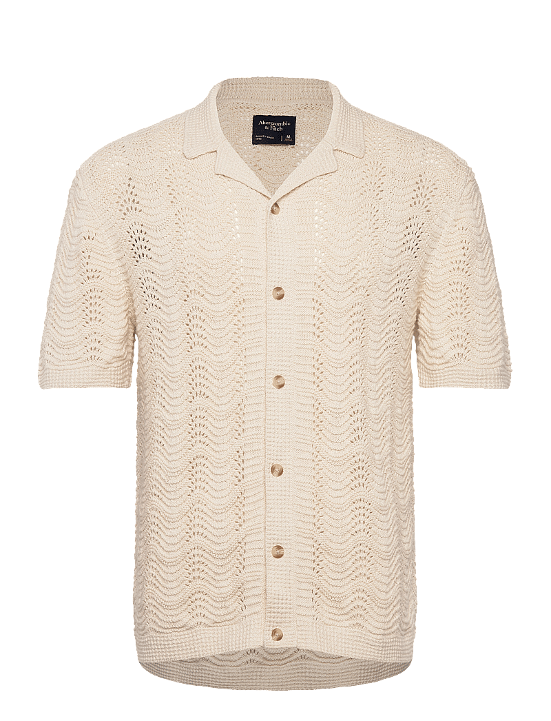 Abercrombie & Fitch - ANF MENS SWEATERS - lyhythihaiset kauluspaidat - 100 - 0