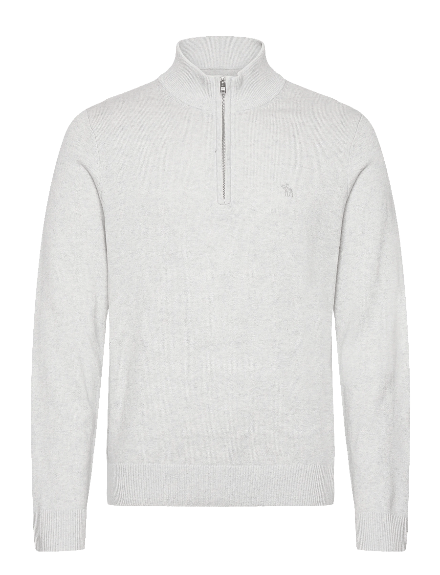 Abercrombie & Fitch - LONG SLEEVE ICON QUARTER ZIP - halfzip strik - 110 - 0