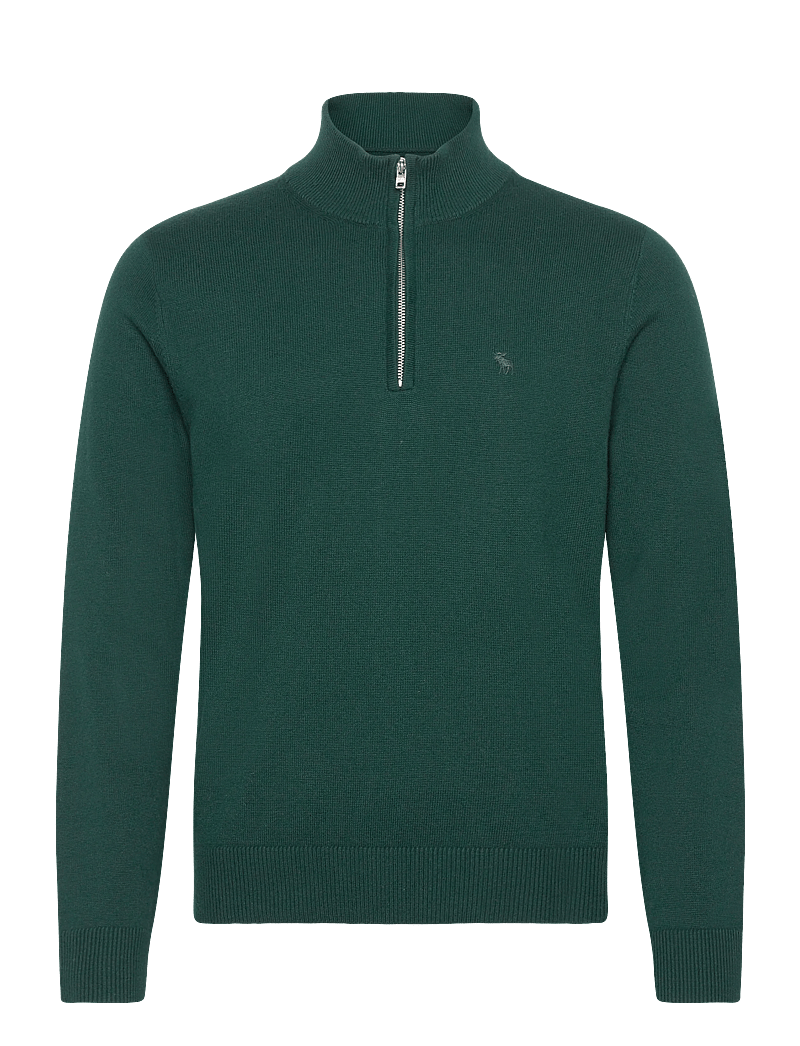 Abercrombie & Fitch - LONG SLEEVE ICON QUARTER ZIP - pullover mit halbem reißverschluss - 300 - 0