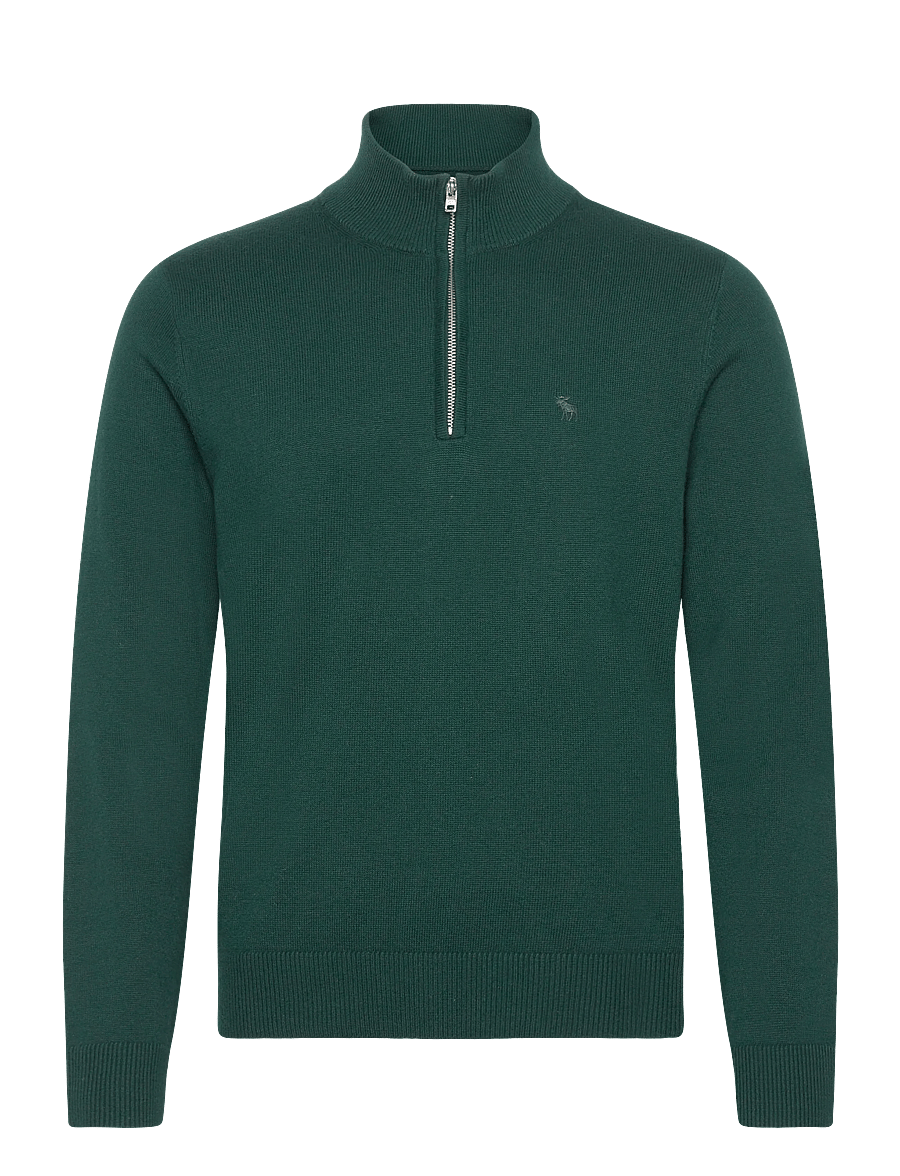 Abercrombie & Fitch - LONG SLEEVE ICON QUARTER ZIP - halfzip strik - 300 - 0