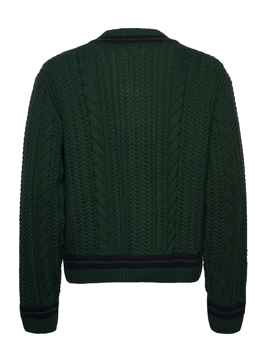 Abercrombie & Fitch - OVERSIZED CRICKET CABLE V NECK - v-ausschnitt - 300 - 1