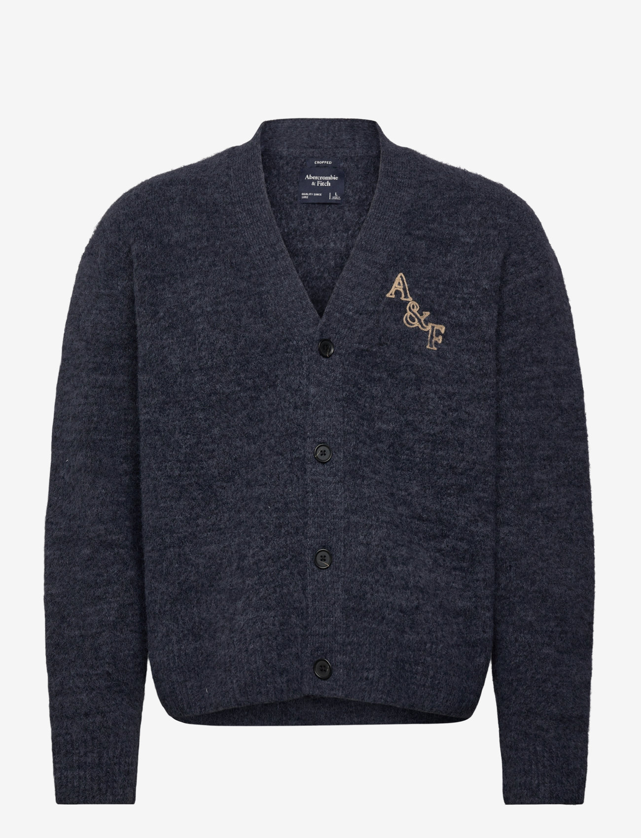 Abercrombie & Fitch - FUZZY INTARSIA CARDIGAN - koftor - 208 - 0