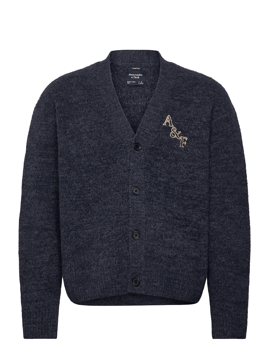 Abercrombie & Fitch - FUZZY INTARSIA CARDIGAN - strickjacken - 208 - 0