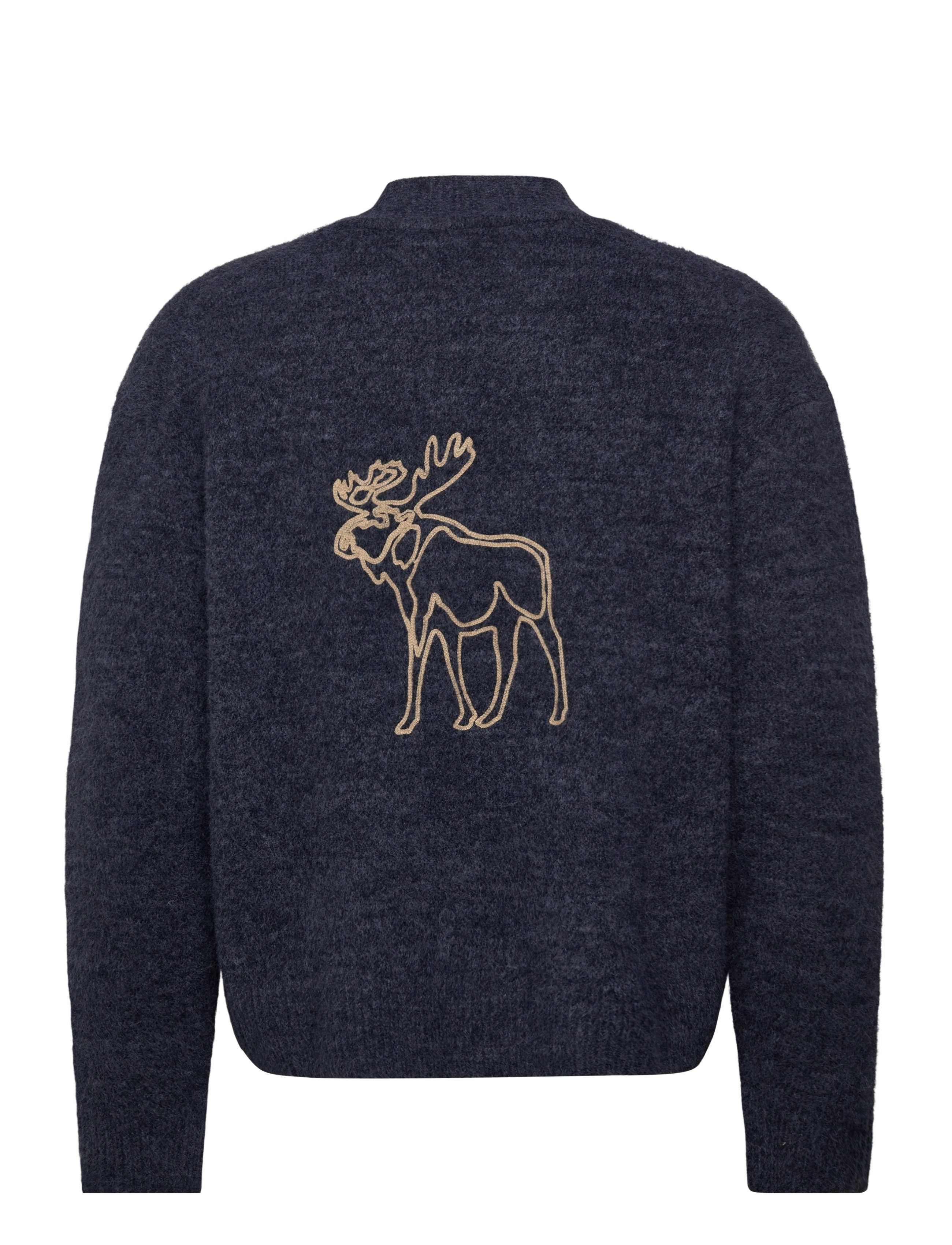 Abercrombie & Fitch - FUZZY INTARSIA CARDIGAN - cardigans - 208 - 1