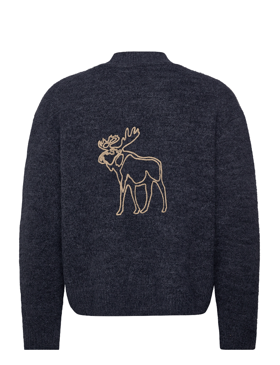 Abercrombie & Fitch - FUZZY INTARSIA CARDIGAN - strickjacken - 208 - 1