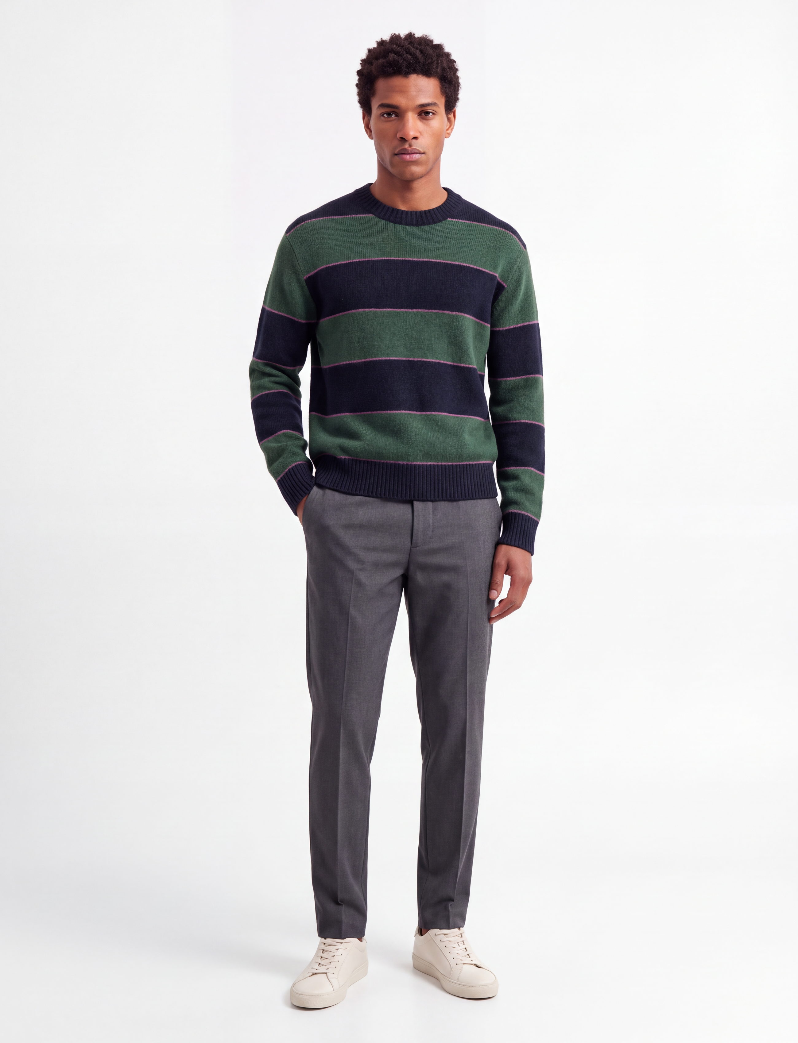 Abercrombie & Fitch - A&F ESSENTIAL CREW SWEATER - round necks - 305 - 0