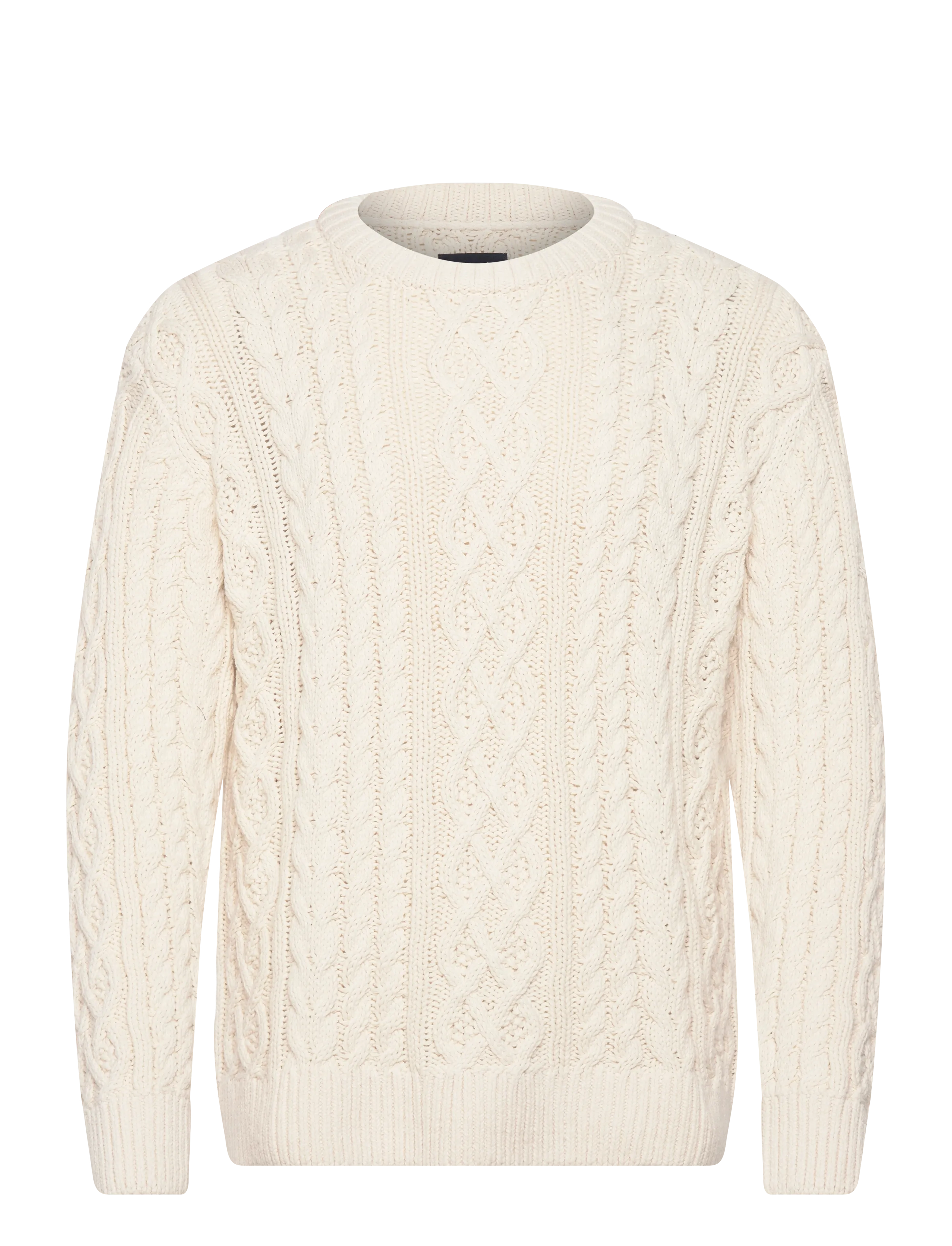 Abercrombie & Fitch Cable Crew - Tøj - 150 / cream