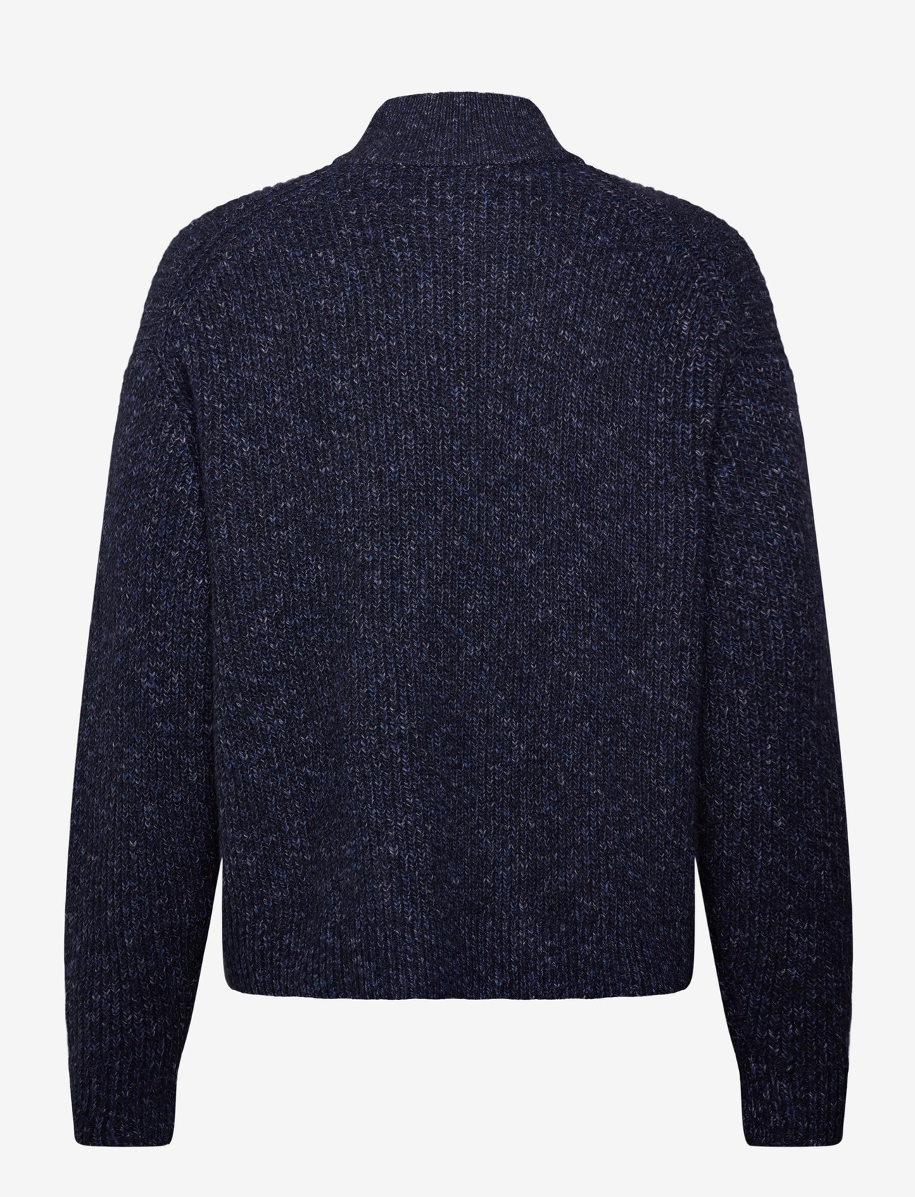 Abercrombie & Fitch - OCT4 NEAT NAVY FLECK IT QZ - half zip-tröjor - 200 - 1