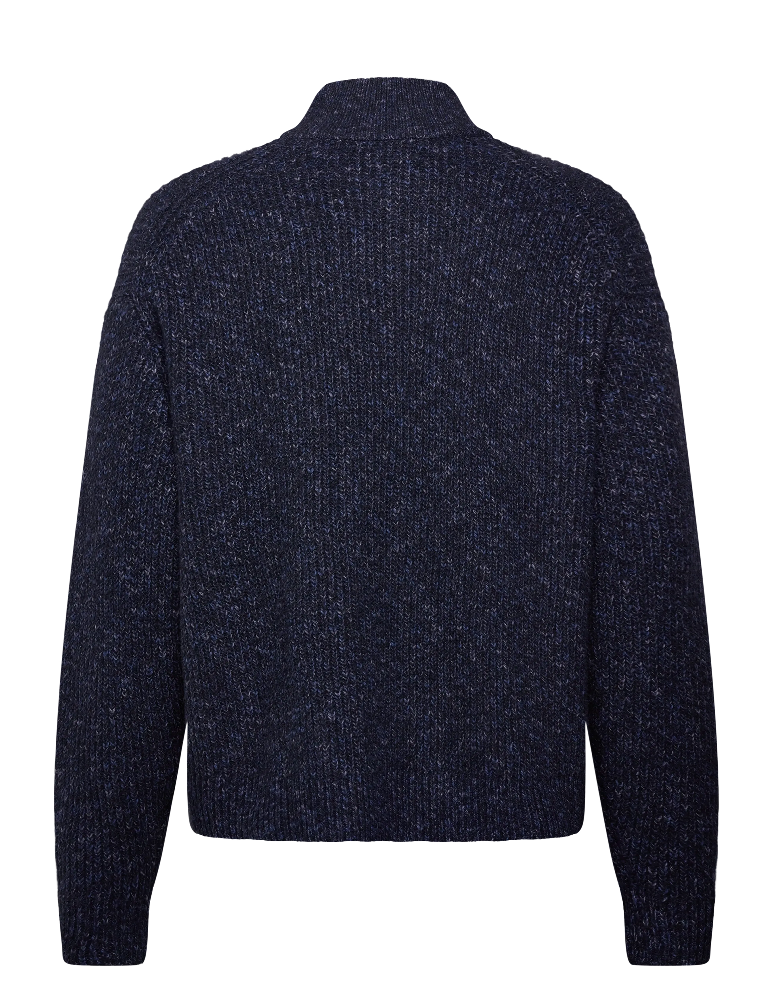 Abercrombie & Fitch - OCT4 NEAT NAVY FLECK IT QZ - džemperiai su trumpu užtrauktuku - 200 - 1