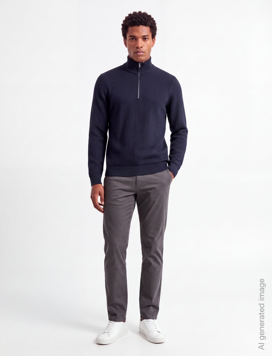 Abercrombie & Fitch - OCT4 VERSATILE QZ - pullover mit halbem reißverschluss - 200 - 0