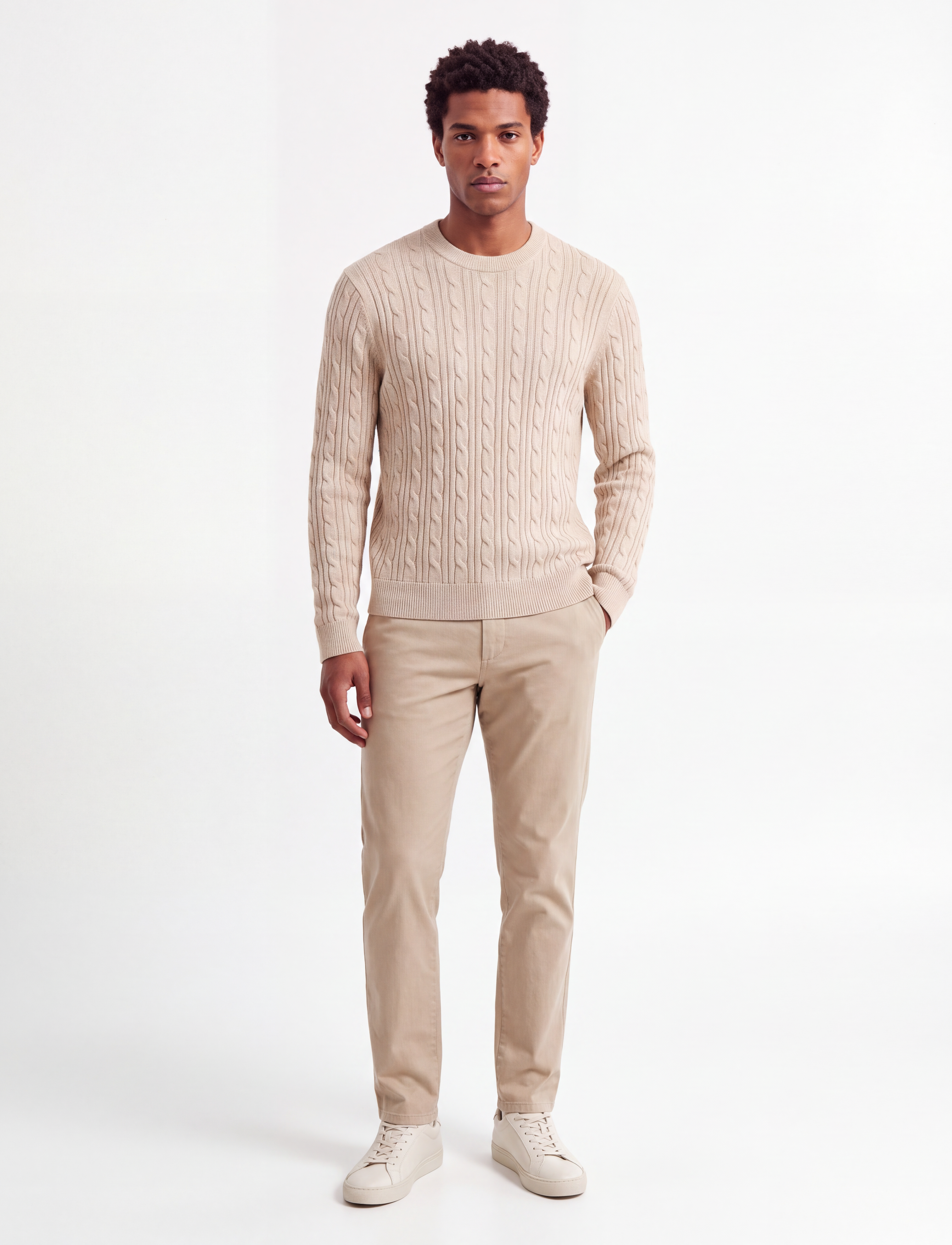 Abercrombie & Fitch - SEP5 VERSATILE STITCHY CREW - rundhalsad - 150 - 0