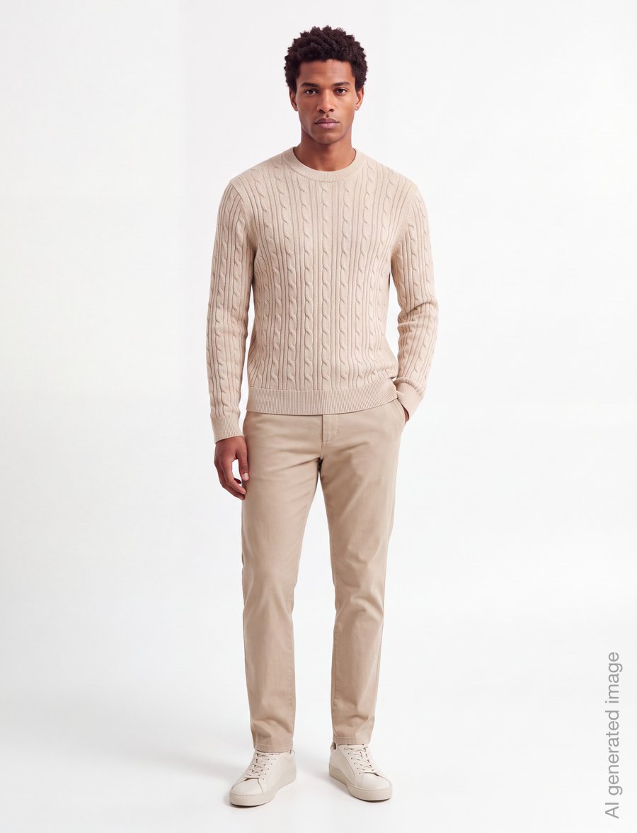 Abercrombie & Fitch - SEP5 VERSATILE STITCHY CREW - rundhalsad - 150 - 0