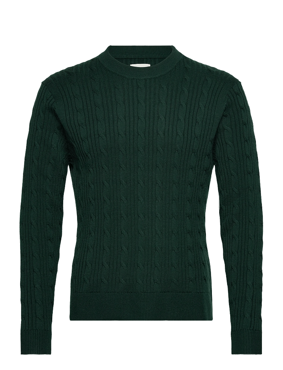 Abercrombie & Fitch - SEP5 VERSATILE STITCHY CREW - Ümmarguse kaelusega kudumid - 300 - 0