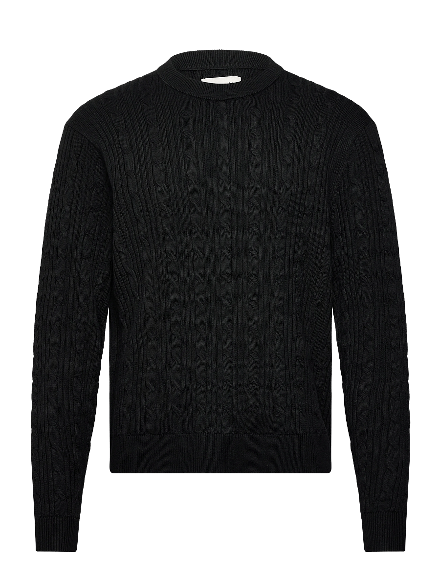 Abercrombie & Fitch - SEP5 VERSATILE STITCHY CREW - Ümmarguse kaelusega kudumid - 900 - 0