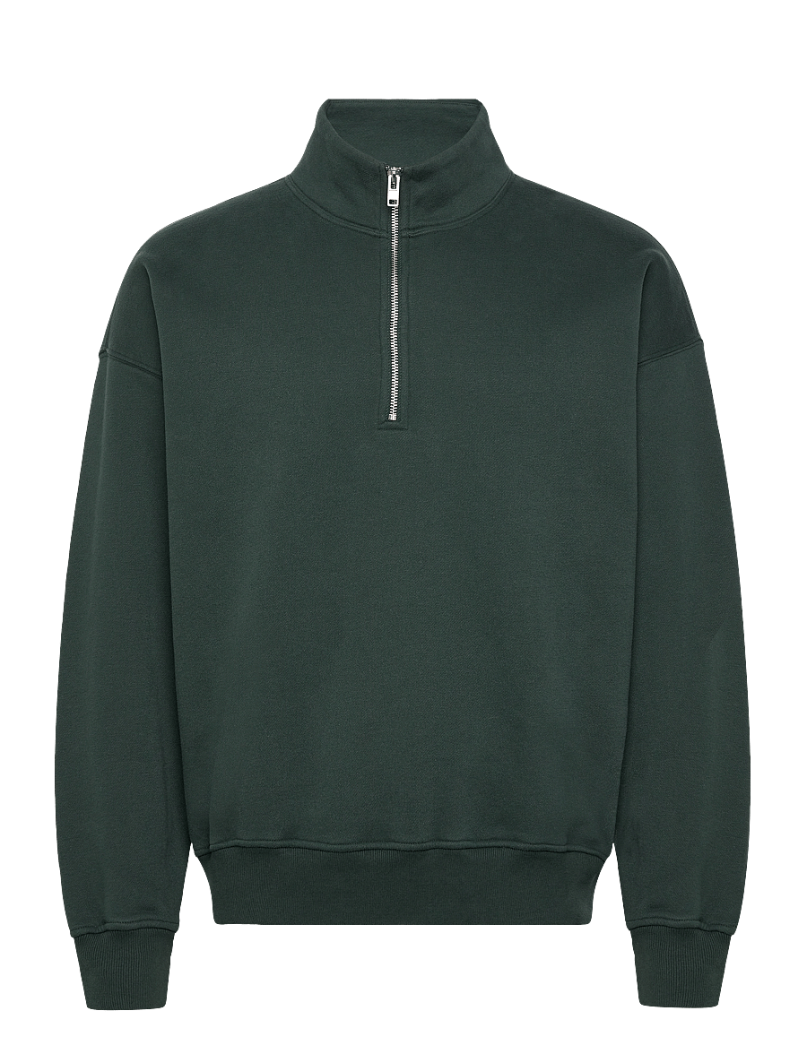Abercrombie & Fitch - ESSENTIAL HALF ZIP MOCK - kollektioner - 300 - 0