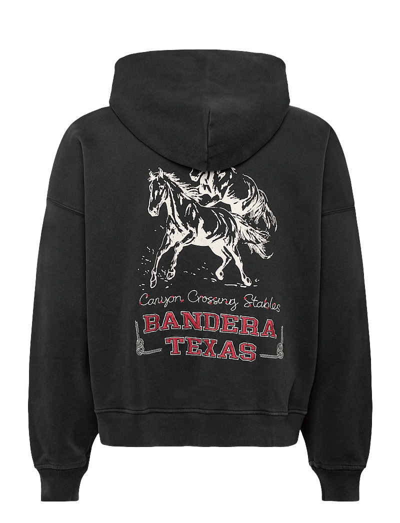 Abercrombie & Fitch - WESTERN NON LOGO - CROPPED FULL ZIP - bluzy z kapturem - 906 - 1