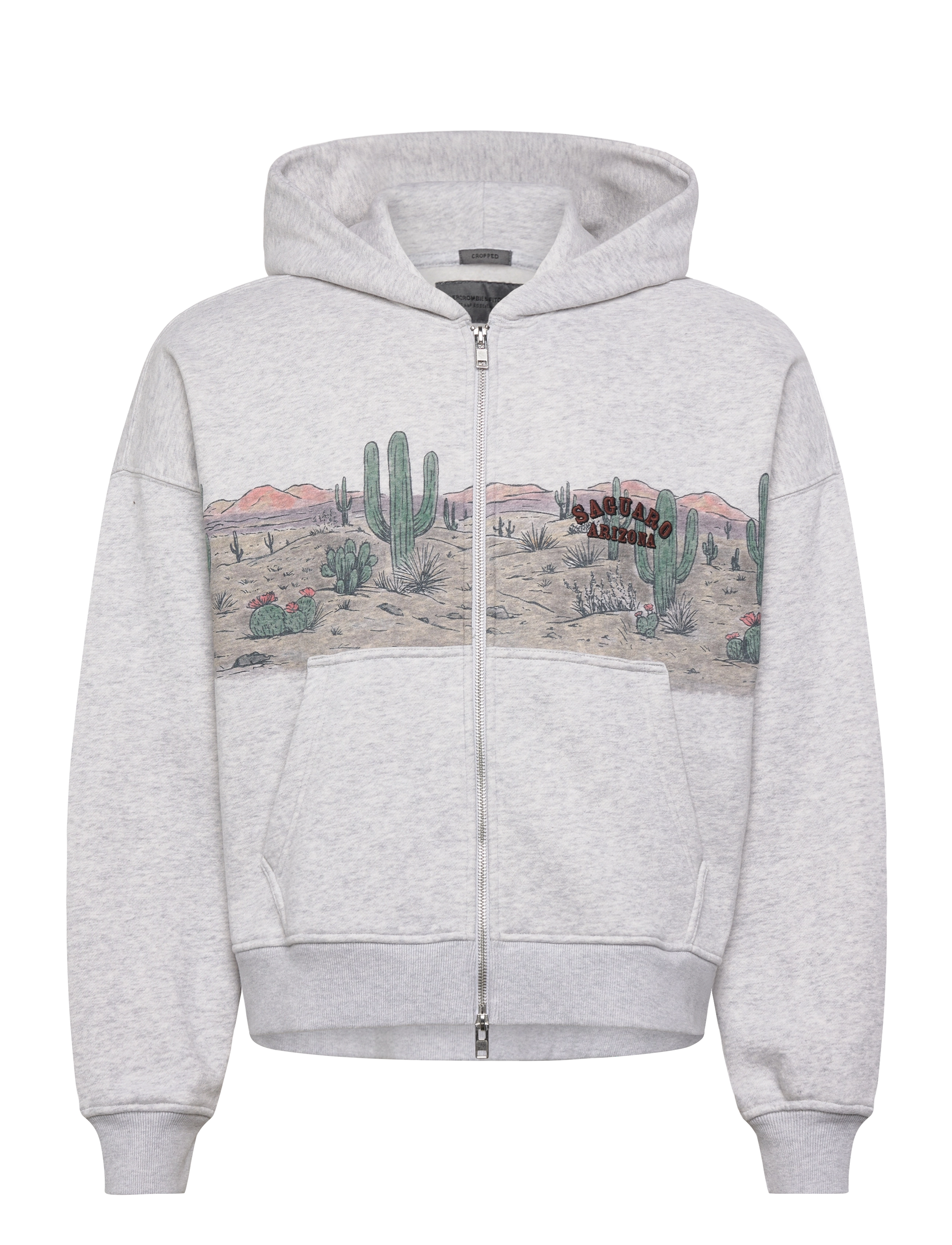 WESTERN NON LOGO - CROPPED FULL ZIP - 112