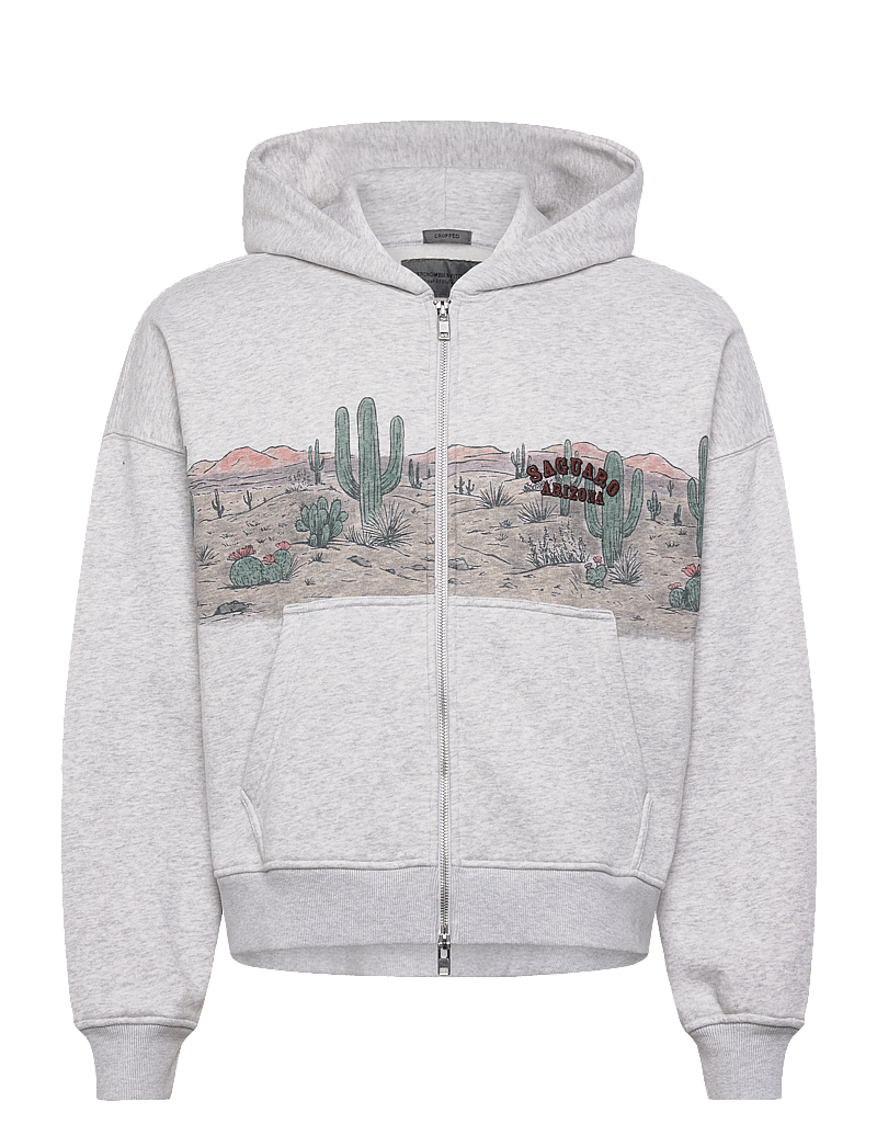 Abercrombie & Fitch - WESTERN NON LOGO - CROPPED FULL ZIP - hoodies - 112 - 0