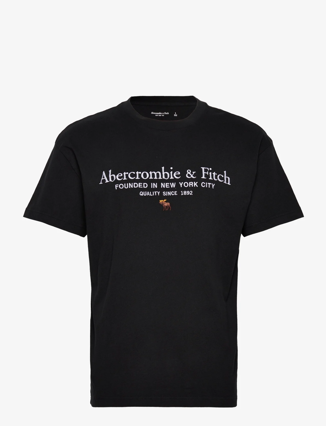 Abercrombie & Fitch - ANF MENS GRAPHICS - short-sleeved t-shirts - casual black - 0