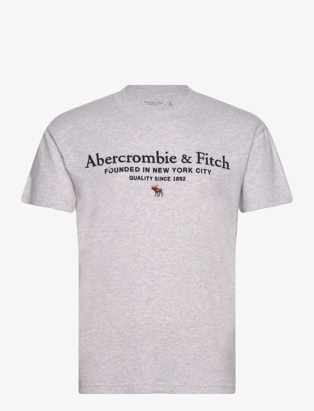 Abercrombie & Fitch - ANF MENS GRAPHICS - short-sleeved t-shirts - heather grey - 0
