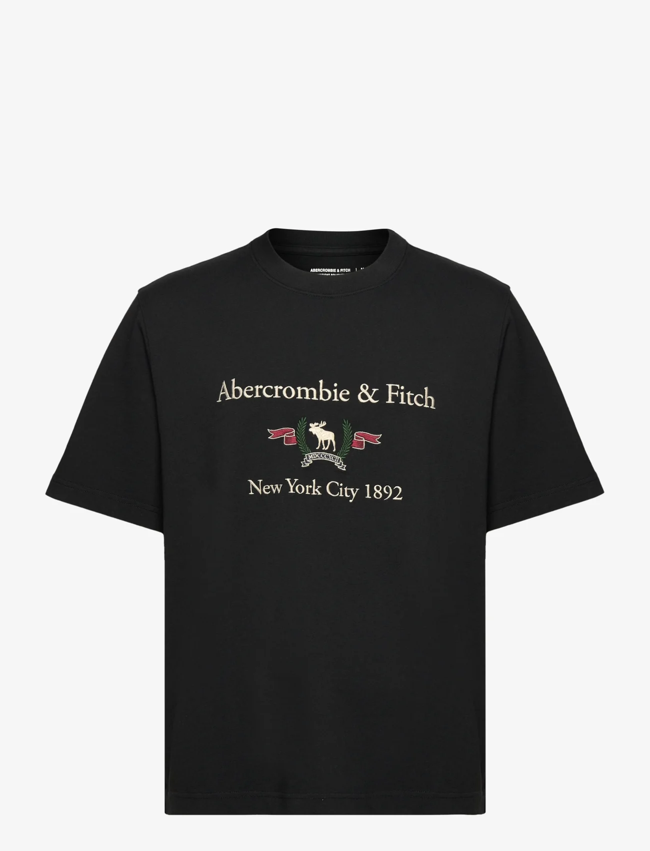 Abercrombie & Fitch - ANF MENS GRAPHICS - kortärmade t-shirts - casual black - 0