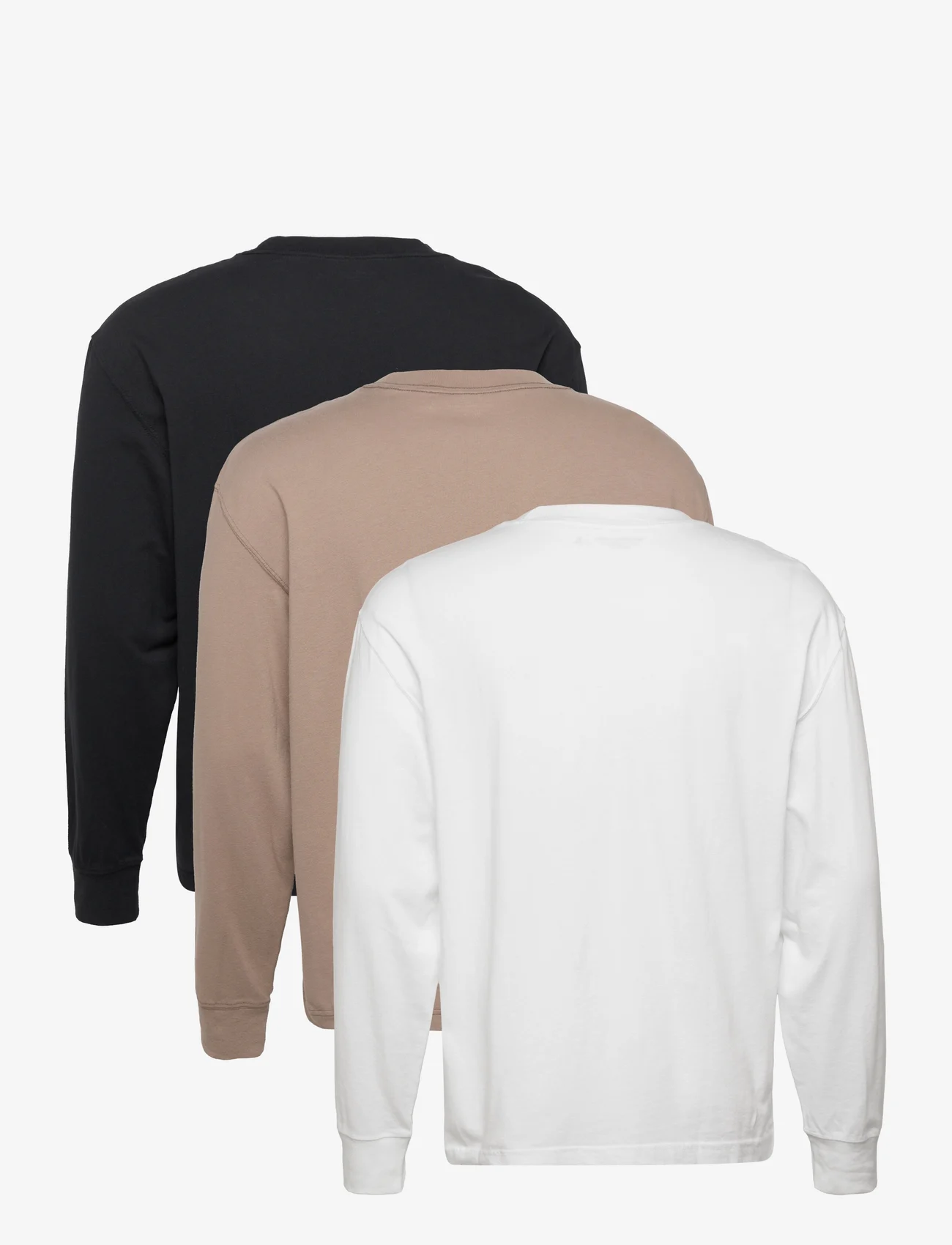Abercrombie & Fitch - ANF MENS KNITS - laisvalaikio marškinėliai - black/tan/white - 1