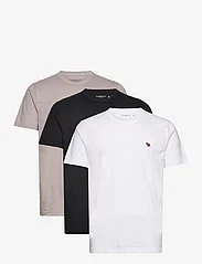 Abercrombie & Fitch - ANF MENS KNITS - basic t-shirts - casual black/ash/bright white - 0