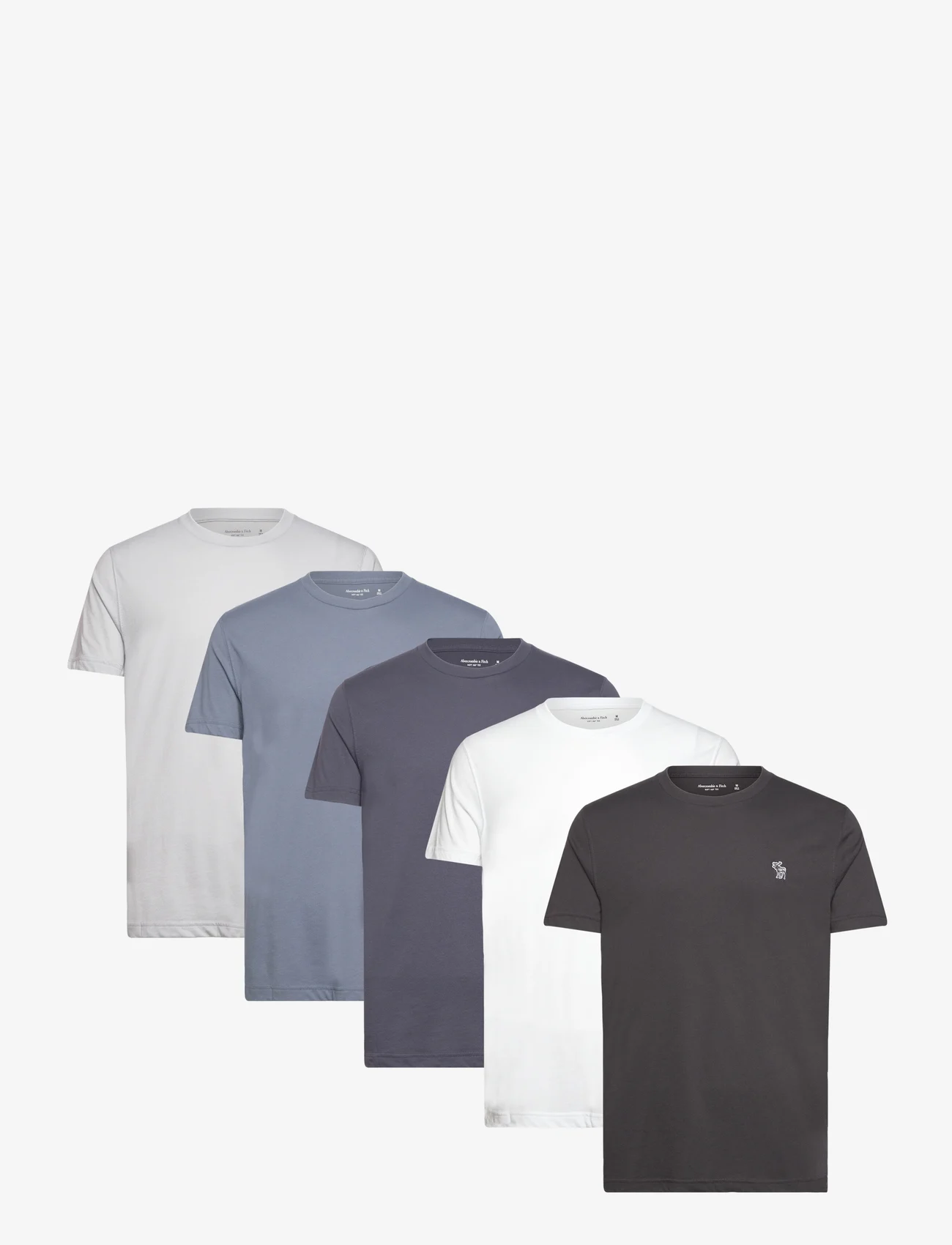 Abercrombie & Fitch - ANF MENS KNITS - kortærmede t-shirts - phantom/odysseygray/blue mirage/harbor mist/white - 0