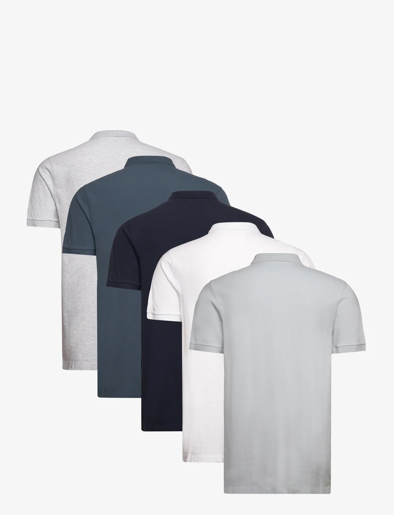Abercrombie & Fitch - ANF MENS KNITS - short-sleeved polos - white/b04b/pearl blue/orion blue/sky captain - 1