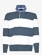 ANF MENS KNITS - ORION BLUE AND WHITE STRIPE