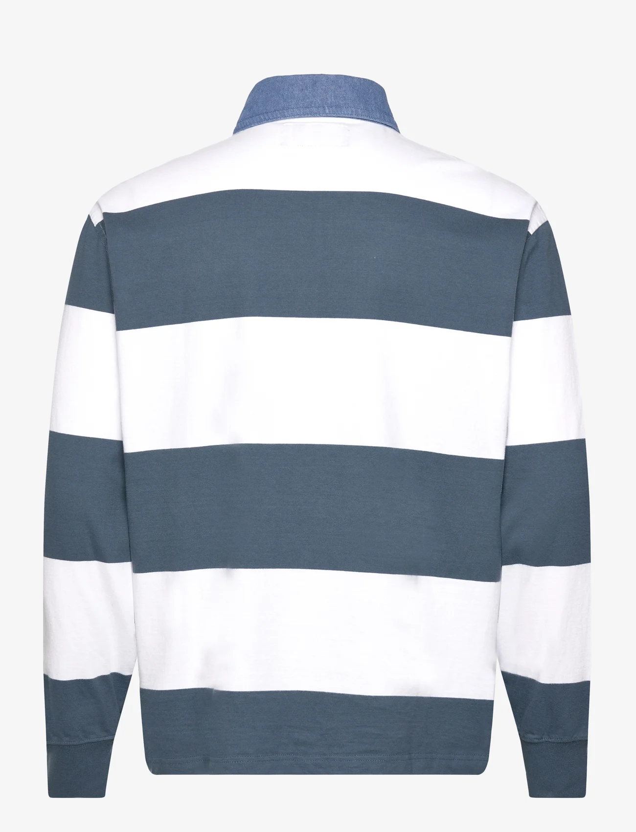 Abercrombie & Fitch - ANF MENS KNITS - pitkähihaiset - orion blue and white stripe - 1