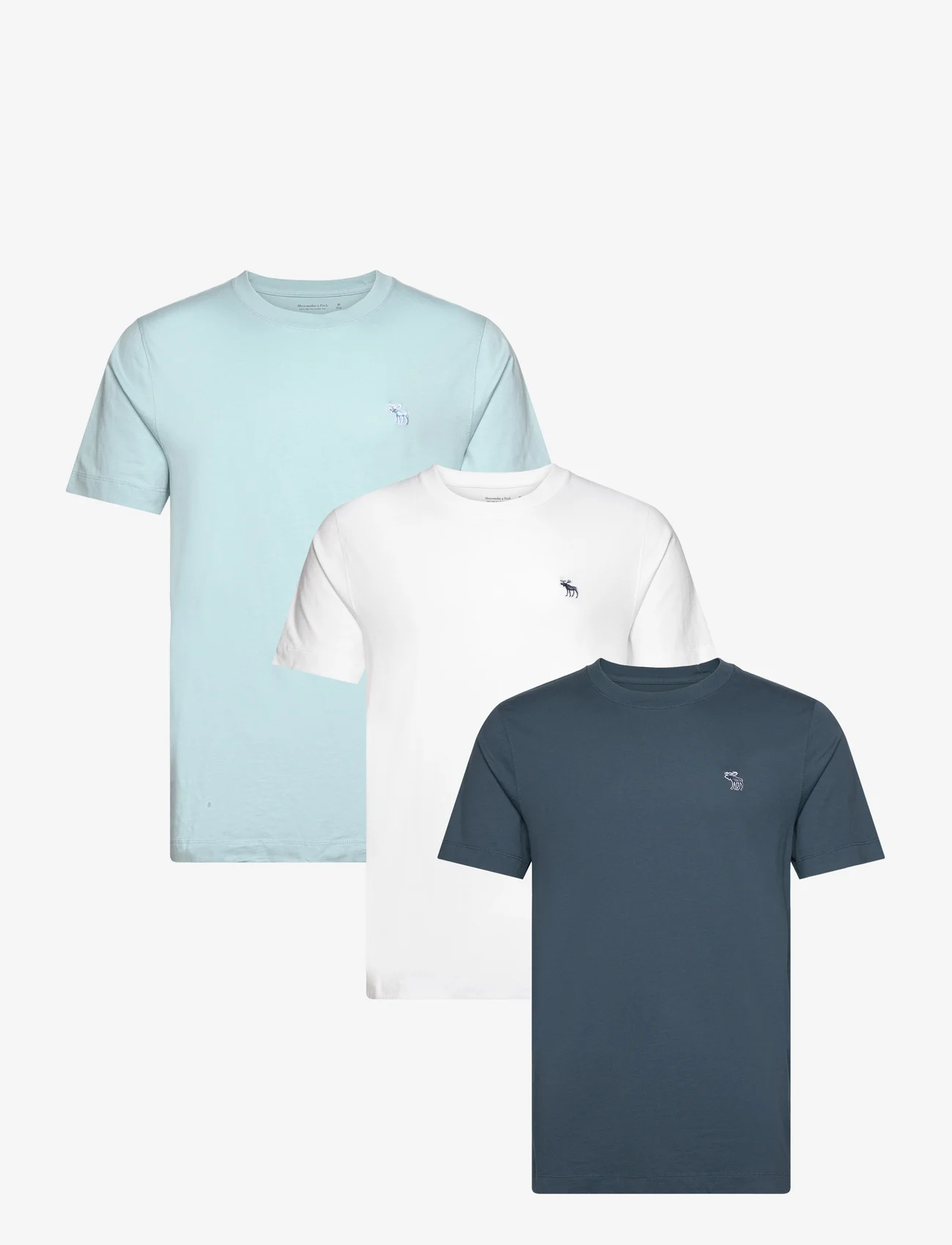Abercrombie & Fitch - ANF MENS KNITS - kortärmade t-shirts - orion blue/sterling blue/white - 0