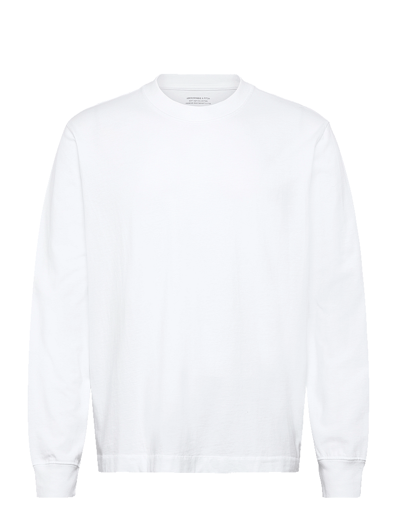 Abercrombie & Fitch - LONG SLEEVE PREMIUM HEAVY WEIGHT TEE - kollektionen - 100 - 0