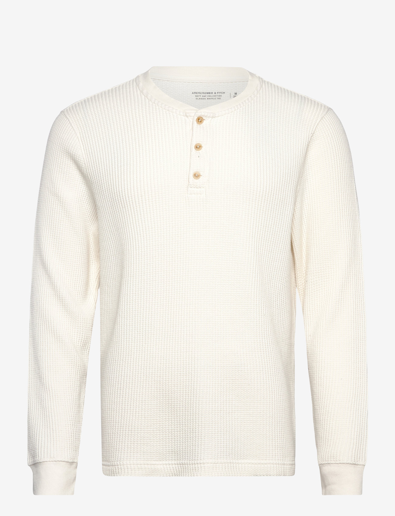 Abercrombie & Fitch - LONG SLEEVE CLASSIC WAFFLE HENLEY - herbstliche kleidung - 100 - 0